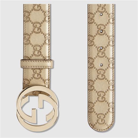 guccissima belt.